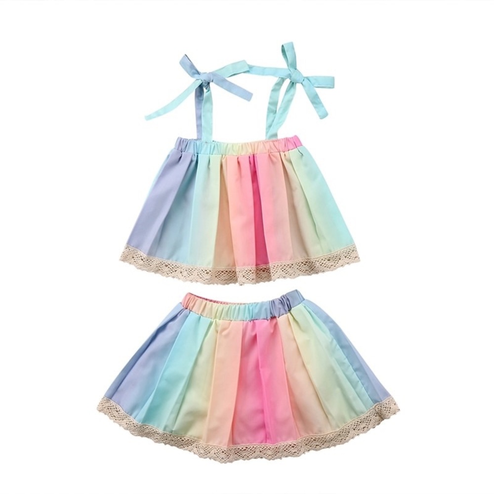 🔥Toddler Girls Skirt Set